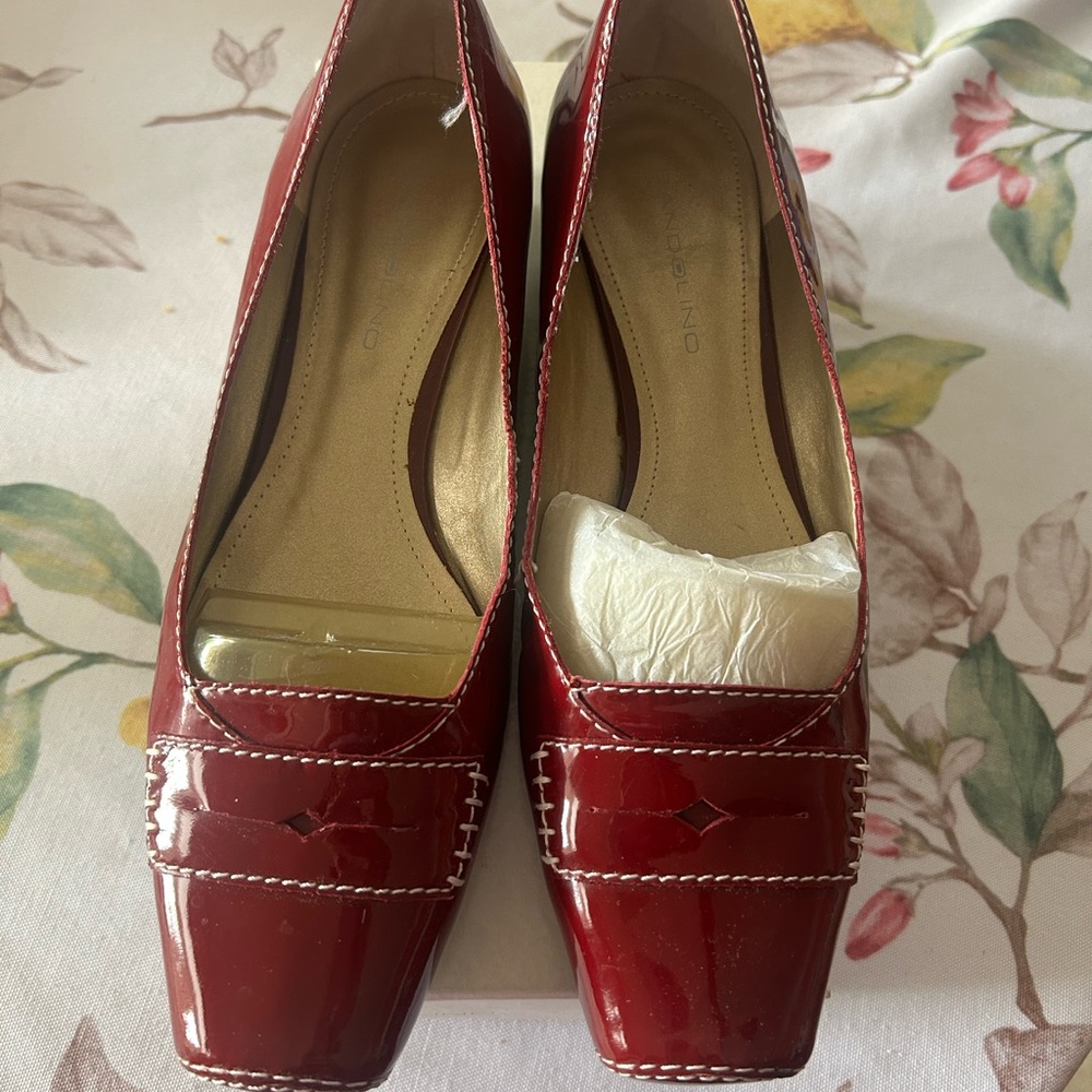 Bandolino Women’s Red Patent Loafers - Classic Comfort